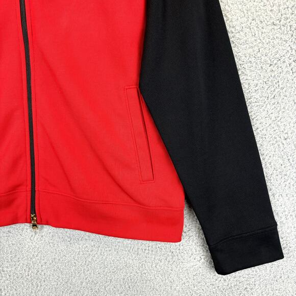 LRL Ralph Lauren Jacket Womens XL Red Preppy Crest Logo Lightweight Pockets LS - Picture 5 of 10